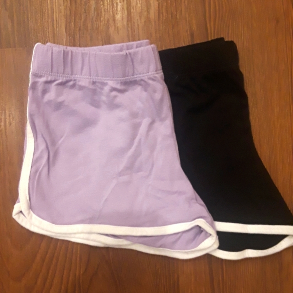 Black/lavender 2pk shorts - Children's Place